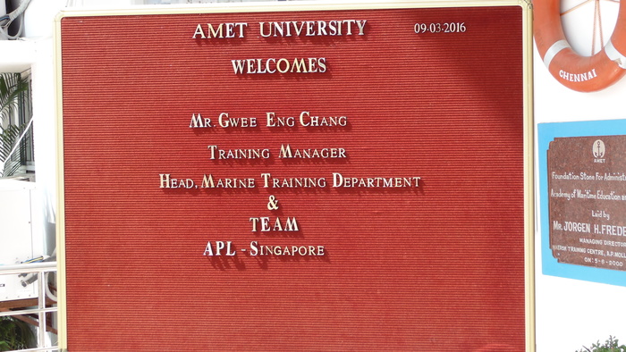 APL Singapore Visited to Recruit our Cadets from B.E. Marine Eng & B.Sc. Nautical Science