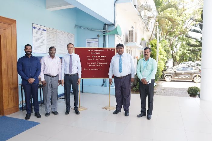 Capt. James Richards, Senior Manager Training and Capt. Vinod Suryavanshi, Manager Training, M/s. Fleet Management Ltd.,