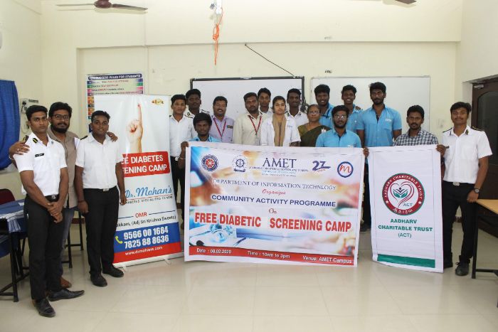 Community Activity Programme on Free Diabetic Screening Camp