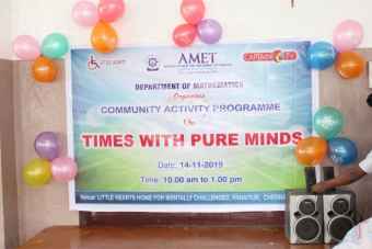 Activity Programme on Times with Pure Minds at Little Hearts Home for Mentally Challenged