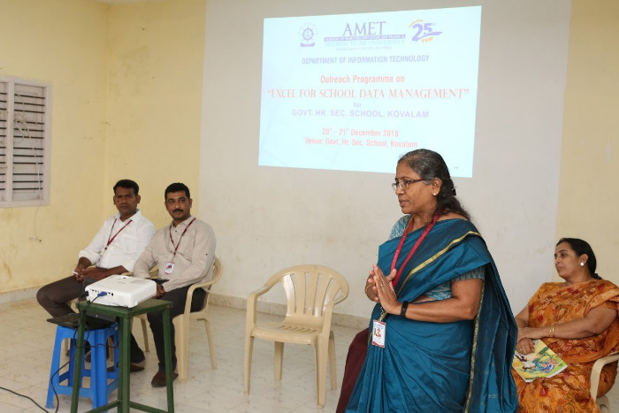 ‘Excel for School Data Management’ for Govt. Hr. Sec. School