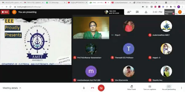 Guest Lecture on Calida Festa – 2K21 (Cultural Meet)