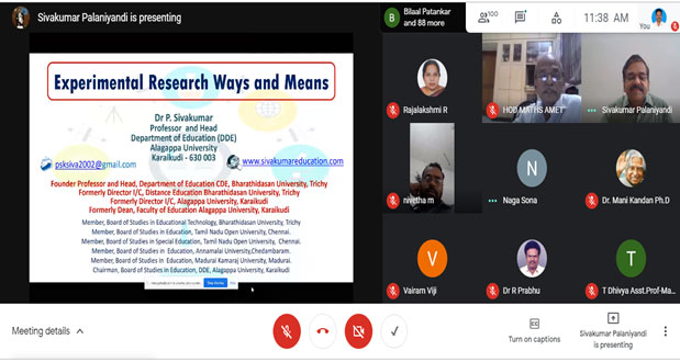 Guest Lecture on Experimental Research – Ways and Means