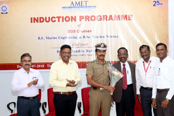 Induction Programme of DGS Courses B.E. Marine Engineering & B.Sc. Nautical Science
